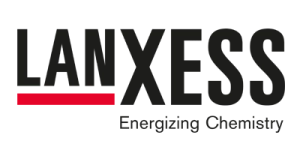 ITVT‑themed visual showing the LANXESS logo with bold black lettering, a red underline beneath the first part of the name, and the tagline ‘Energizing Chemistry,’ all framed by a thin purple border.