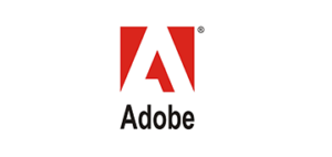 Das Adobe-Logo mit dem stilisierten Buchstaben â€žAâ€œ in Rot und Schwarz steht fÃ¼r das Software-Unternehmen, das fÃ¼r seine kreativen Werkzeuge bekannt ist.