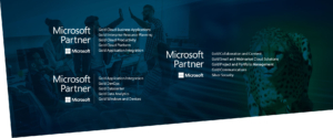 Logo des Microsoft Partner Program, das fÃ¼r Zusammenarbeit und UnterstÃ¼tzung fÃ¼r Unternehmen im Microsoft-Ã–kosystem steht