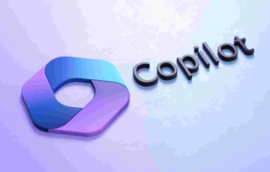 ITVT- und Microsoft-Logos mit 3D-Grafik von Dynamics 365 Business Central Copilot.