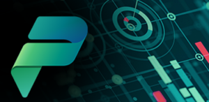 Abstrakte digitale Schnittstelle mit Datentabellen, Grafiken und einem futuristischen Zielscheibendiagramm sowie einem stilisierten Logo mit Farbverlauf. Das Bild symbolisiert den Fokus von ITVT auf Analytik, Technologie und digitale Transformation.
