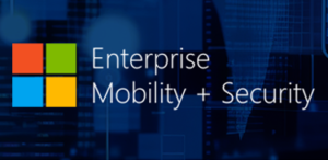 Visuelle Darstellung von UnternehmensmobilitÃ¤t und Sicherheitskonzepten, wobei die Integration von mobilen LÃ¶sungen und Datenschutz hervorgehoben wird.