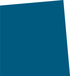 ITVT brand graphic showing a large tilted blue quadrilateral shape with a transparent background.