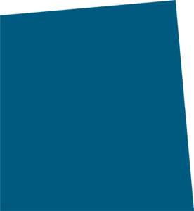 ITVT brand graphic showing a large tilted blue quadrilateral shape with a transparent background.