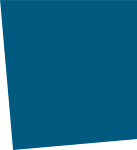 ITVT brand graphic showing a large tilted blue quadrilateral shape with a transparent background.