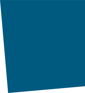 ITVT brand graphic showing a large tilted blue quadrilateral shape with a transparent background.