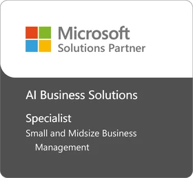 Microsoft Solutions Partner – AI Business Solutions Specialist: Small and Midsize Business Management